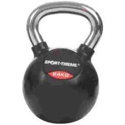 Sport-Thieme Rubber-Coated, Smooth Chrome-Handled Kettlebell 22 Sport-Thieme Rubber-Coated, Smooth Chrome-Handled Kettlebell -Fitness Gear Shop 119 0885