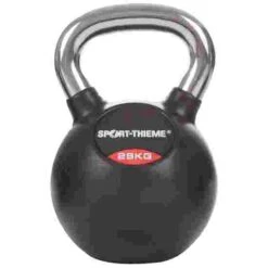 Sport-Thieme Rubber-Coated, Smooth Chrome-Handled Kettlebell 23 Sport-Thieme Rubber-Coated, Smooth Chrome-Handled Kettlebell -Fitness Gear Shop 119 0898