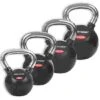 Sport-Thieme Rubberised, Smooth Chrome-Handled Set Kettlebell 1 Sport-Thieme Rubberised, Smooth Chrome-Handled Set Kettlebell -Fitness Gear Shop 132 0813