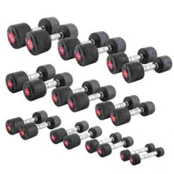 Sport-Thieme Compact Rubber Dumbbell Set 9 Sport-Thieme Compact Rubber Dumbbell Set -Fitness Gear Shop 220 0691
