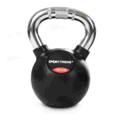 Sport-Thieme Rubberised Kettlebell With Chrome Handle -Fitness Gear Shop 220 1333