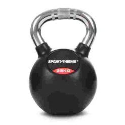 Sport-Thieme Rubberised Kettlebell With Chrome Handle -Fitness Gear Shop 220 1362
