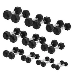 Sport-Thieme Compact Rubber Hex Dumbbell Set -Fitness Gear Shop 267 7503